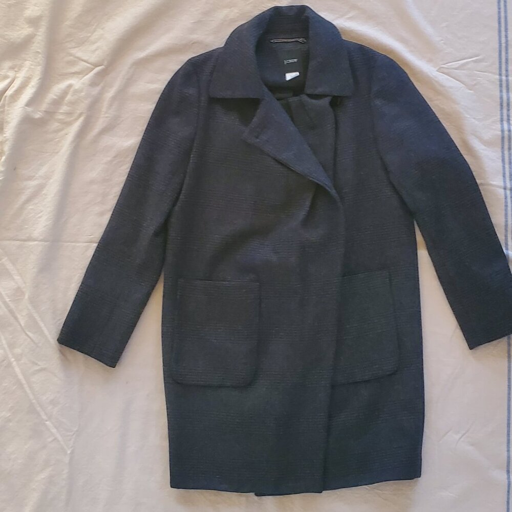 J.Crew Plaid Wool Coat, Size 2